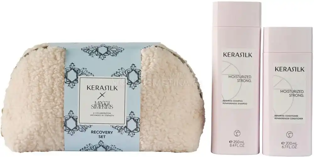 Vysoce Kvalitní Kerasilk Recovery Christmas Set - Šampon 250 ml + kondicionér 200 ml Dárková sada