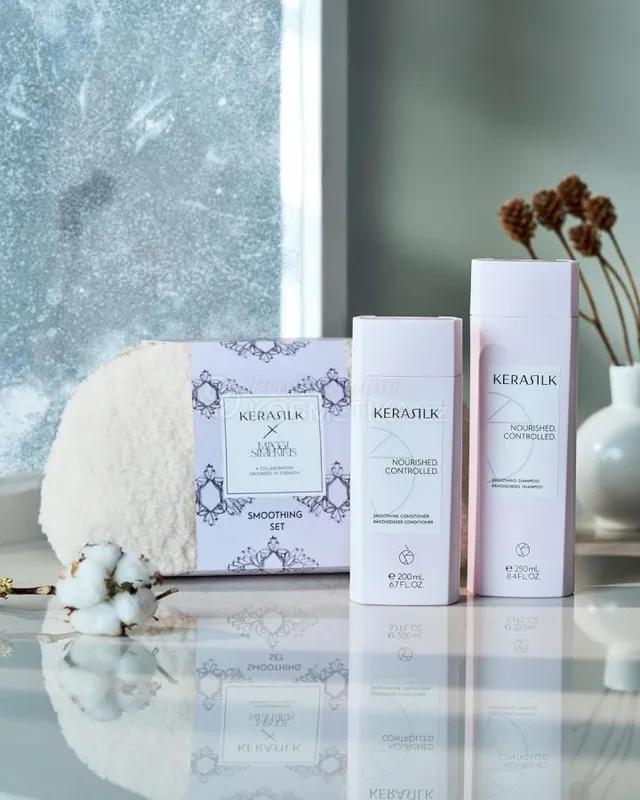 Kerasilk Smoothing Christmas Set - Šampon 250 ml + kondicionér 200 ml Dárková sada Expresní Doručení