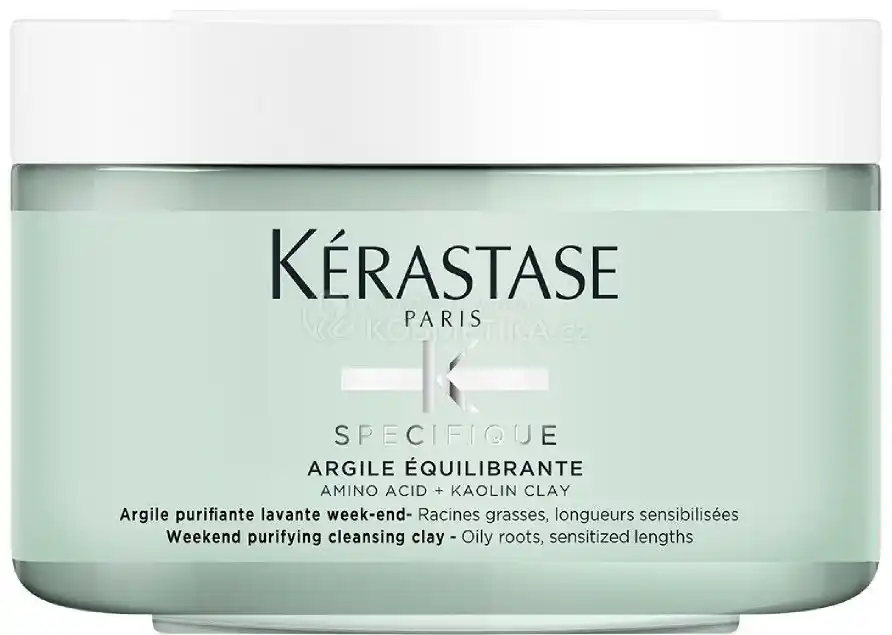 Kérastase Specifique Argile Équilibrante - Čistící jíl pro mastné kořínky a citlivé délky vlasů 250 ml Bezpečná Platba