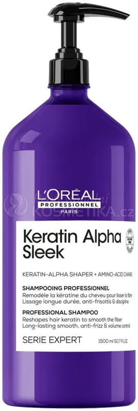 Hit Sezóny L´oréal Professionnel Keratin Alpha Sleek Shampoo - Uhlazující šampon 1500 ml