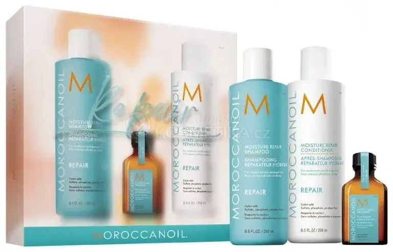 Moroccanoil Repair Set - Šampon 250 ml + kondicionér 250 ml + olejová péče 25 ml Dárková sada Nakupujte Hned