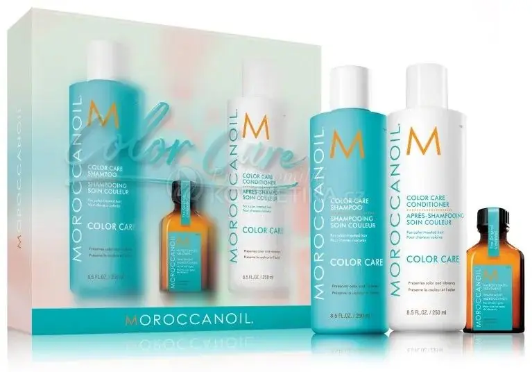 Moroccanoil Color Care Set - Šampon 250 ml + kondicionér 250 ml + olej 25 ml Dárková sada Sleva