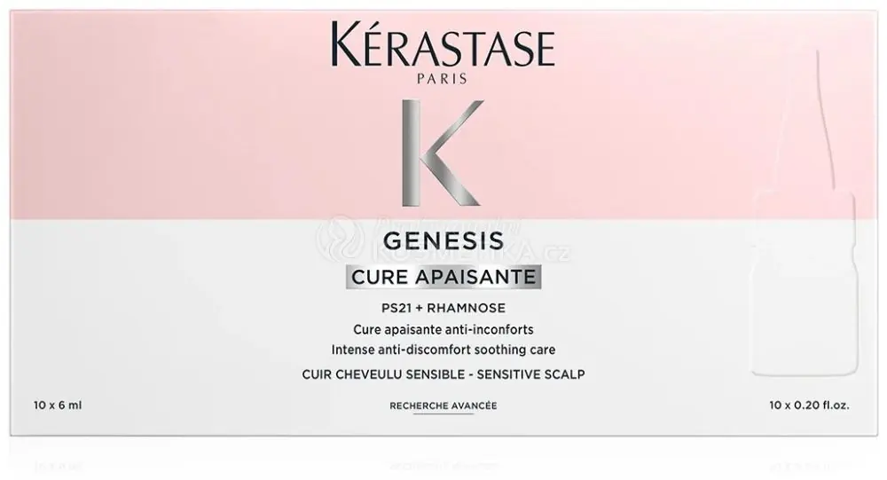 Kérastase Genesis Cure Apaisante - Kúra obnovující kvalitu a pružnost vlasové pokožky 10 x 6 ml Sleva