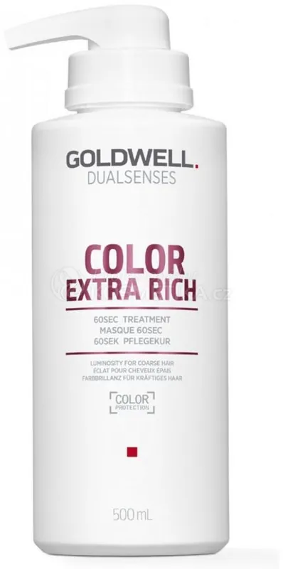 Must-Have Goldwell Dualsenses Color Extra Rich 60sec Treatment - Maska pro silné barvené vlasy 500 ml