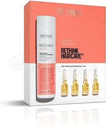 Revlon Professional Restart Density Set - Posilující šampon 250 ml + Ampule proti vypadávání vlasů 12x5 ml Dárková sada Must-Have