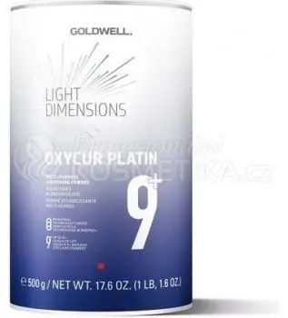 Goldwell Oxycur Platin Light Dimensions 9+ - Zesvětlující práškový pudr 500 g Speciální Cena
