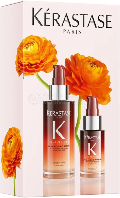 Kérastase Nutritive 8H Night Serum Duo Spring Set - Vyživující noční sérum 90 ml + noční vyživující sérum 30 ml Dárková sada Ihned K Objednání