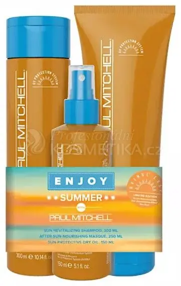 Paul Mitchell Sun Trio Set - Šampon 300 ml + maska 250 ml + olej 150 ml Dárková Sada Oblíbený