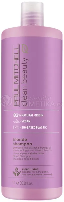 Nejprodávanější Paul Mitchell Clean Beauty Blonde Shampoo - Šampon pro neutralizaci žlutých tónů 1000 ml