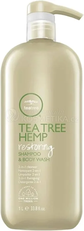 Časově Omezené Paul Mitchell Tea Tree Hemp Restoring Shampoo & Body Wash - Šampon a sprchový gel 2 v 1 1000 ml