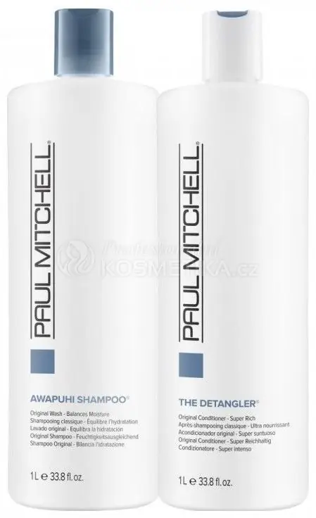 Akční Cena Paul Mitchell Original Save Big Duo Set - Awapuhi šampon 1000 ml + The detangler 1000 ml Dárková sada