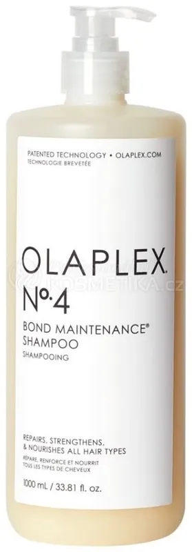 Nová Kolekce Olaplex No.4 Bond Maintenance Shampoo - Obnovující šampon pro všechny typy vlasů 1000 ml