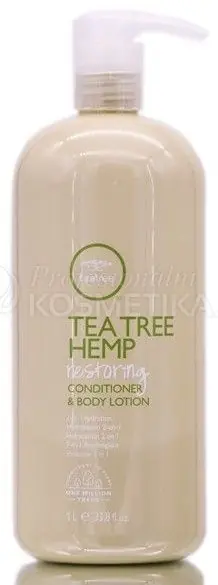 Novinka Paul Mitchell Tea Tree Hemp Restoring Conditioner and Body Lotion - Hydratační kondicionér a tělové mléko 2 v 1 1000 ml