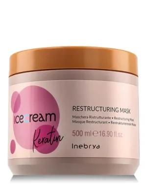 Inebrya Ice Cream Keratin Restructuring Mask 500 ml . Nová Kolekce