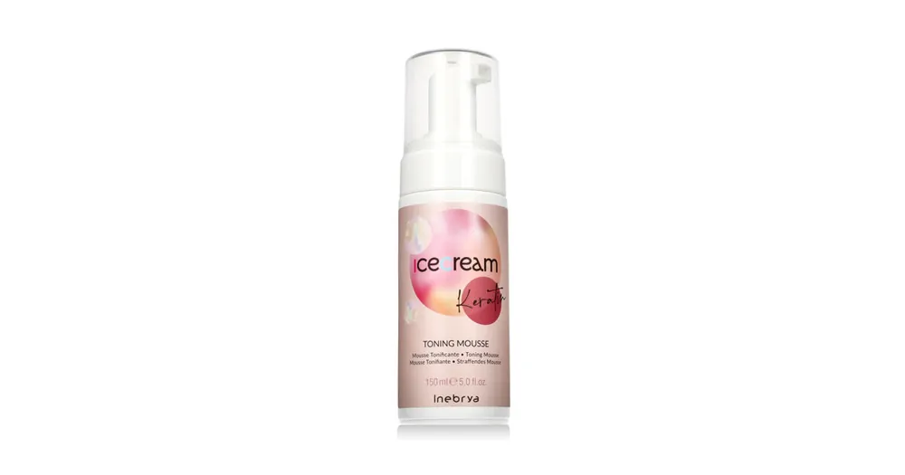 Inebrya Ice Cream Keratin Toning Mousse 150 ml . Omezená Nabídka