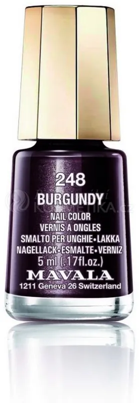 Mavala minicolor Nail Care - Lak na nehty č. 248 Brugundy 5 ml Horká Nabídka
