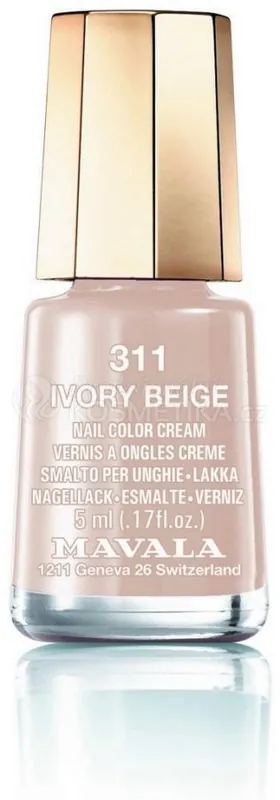 Omezená Nabídka Mavala Miniclor Nail Care - Lak na nehty č. 311 Ivory Beige 5 ml
