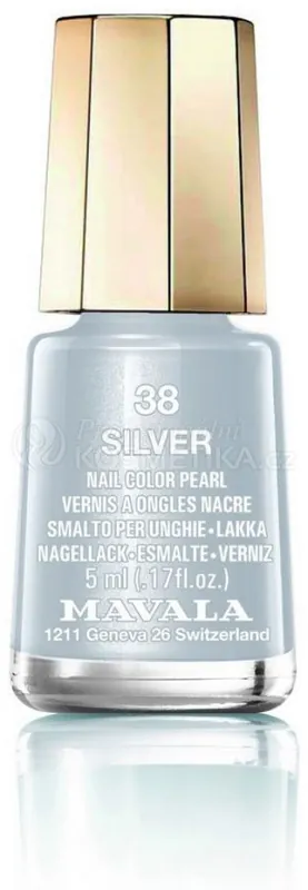 Omezená Nabídka Mavala Minicolor Nail Care - Lak na nehty č. 38 Silver 5 ml