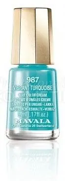 Mavala Minicolor Nail Care - Lak na nehty č. 987 Vibrant Turquoise 5 ml Přímo Od Výrobce