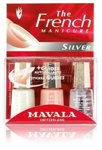 Mavala French Manicure Silver - Francouzká manikúra 3x5ml Omezená Nabídka