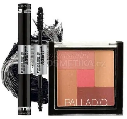 Nová Kolekce Palladio Vánoční Set III. - Řasenka + Mozaiková tvářenka 8g Dárková sada