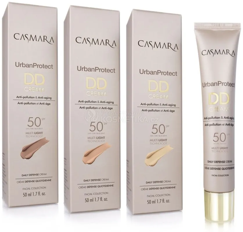 Casmara Urban Protect DD Cream SPF50 - DD krém odstín 00 Natural Light 50 ml Omezená Nabídka
