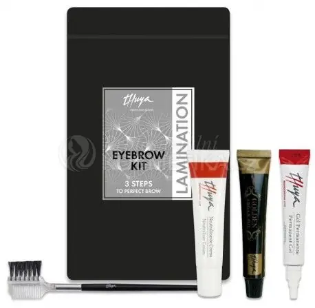 Akce Thuya Eyebrow Kit - Permanentní gel 15 ml + neutralizační krém 15 ml + regenerační krém 15 ml + 1 kartáček Dárková sada