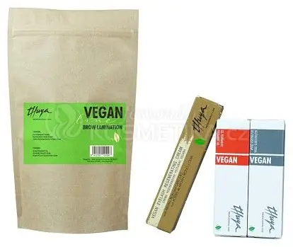 Top Prodej Thuya Professional Line Vegan Brown Lamination - Permanentní gel 15 ml + neutralizační gel 15 ml + krém na řasy 15 ml Dárková sada