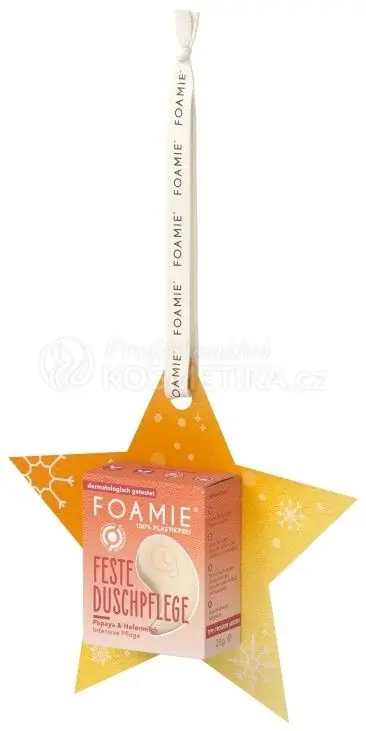Bezpečná Platba Foamie Body Bar Star Papaya - Tuhá sprchová péče 20 g
