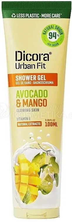 Kup Teď Dicora Shower Gel Urban Fit Mango & Avocado - Sprchový gel mango a avokádový olej 100 ml