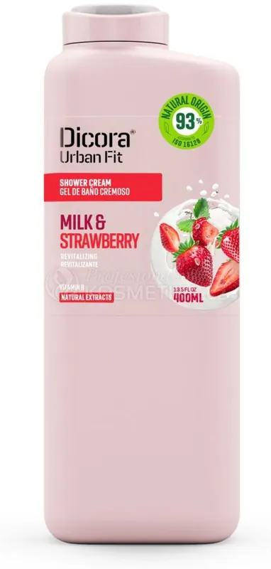 Rychlé Dodání Dicora Nourishong Shower Gel Milk and Strawberry - Sprchový gel jahoda 400 ml