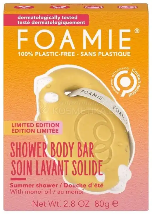 Přímo Od Výrobce Foamie Shower Body Bar Beach Please INT - Tuhá sprchová péče 80 g