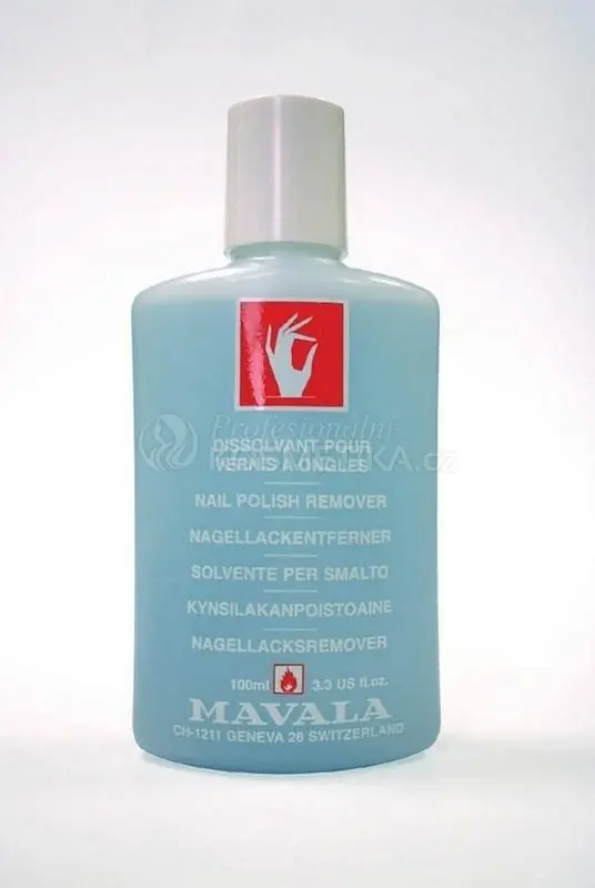 Vrácení Zdarma Mavala Nail Polish Remover Blue - Šetrný odlakovač na nehty s acetonem 100 ml