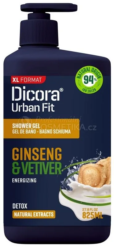 Novinka Dicora Shower Gel Urban Ginseng & Vetiver - Sprchový gel ženšen 825 ml