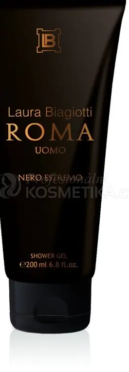Laura Biagiotti Roma Uomo Nero Estremo Shower Gel - Pánský sprchový gel 200 ml Nejlepší Cena