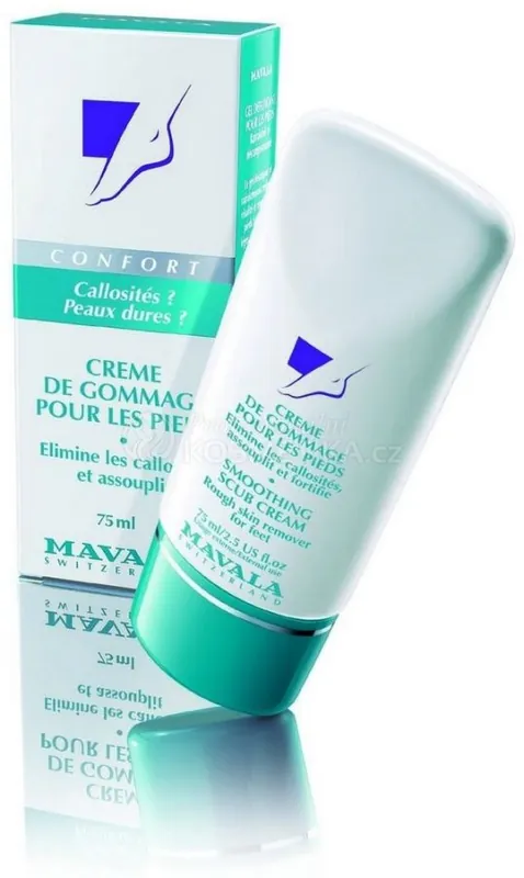 Mavala Smoothing Scrub Cream - Zjemňující krémový peeling na nohy 75 ml Originální