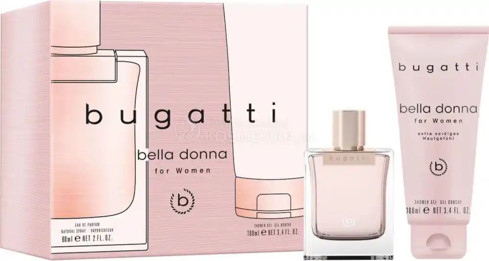Bugatti Bella Donna Set - EDP 60 ml + sprchový gel 100 ml Dárková sada Jen Po Omezenou Doba