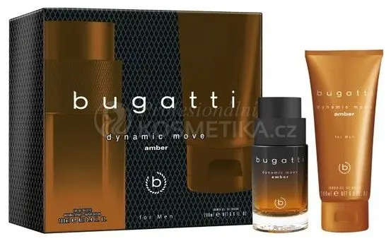 Bugatti Dynamic Move Amber Set - EDT 100 ml + sprchový gel 100 ml Dárková sada Nejlepší Cena