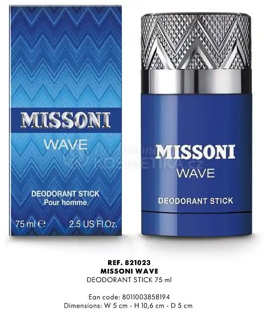 Sezónní Sleva Missoni Wave Deodorant Stick - Tuhý deodorant 75 ml