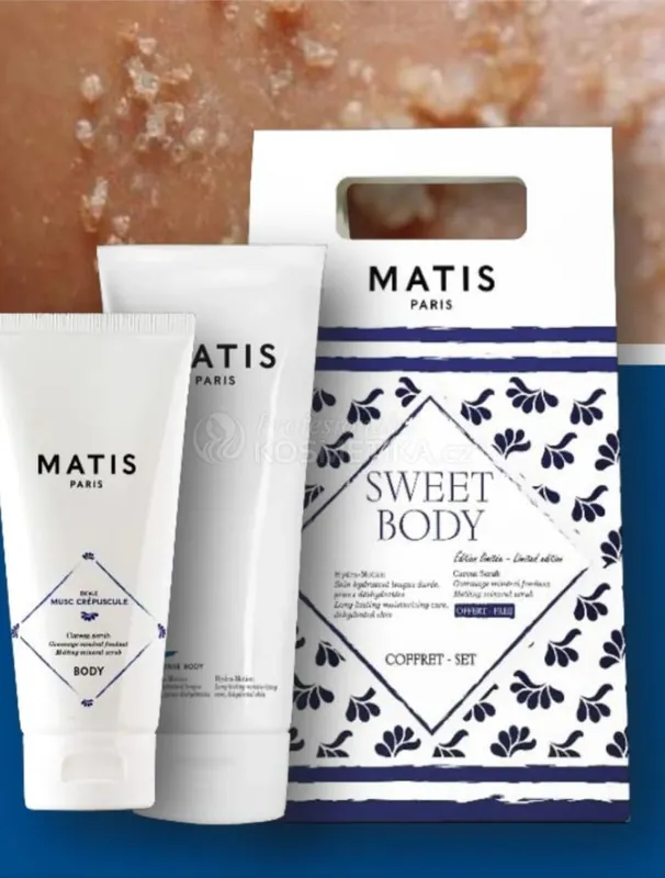 Matis Sweet Body Coffret Set - Hydratační tělový krém 200 ml + peeling 100 ml Dárková sada Časově Omezené