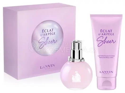 Lanvin Eclat D' arpage Sheer Sada - EDT 50 ml + tělové mléko 100 ml Dárková sada Cenově Výhodný