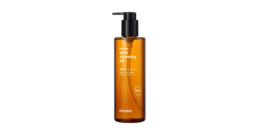 Hanskin Pore AHA Rich & Moist Cleansing Oil 300 ml . Vysoce Kvalitní