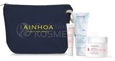 Výprodej Ainhoa Multivit Glow Letní Set - Krém 50 ml + krém na ruce 100 ml + oční krém 15 ml Dárková sada
