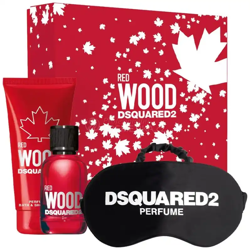 Dsquared2 Red Wood Set - EDT 50 ml + sprchový gel 100 ml + maska na spaní Dárková sada Pouze Dnes