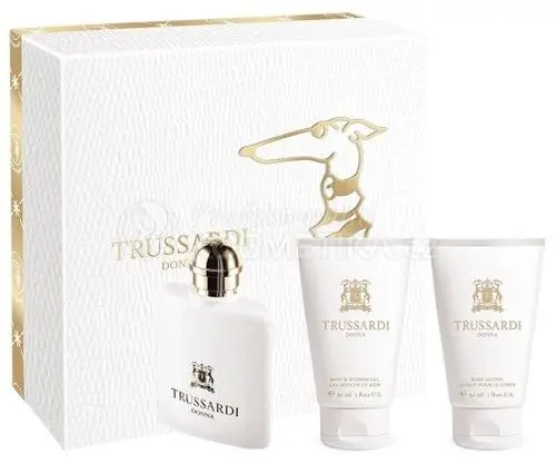 Cenová Bomba Trussardi Donna Vánoční Set - EDP 30 ml + tělové mléko 30 ml + sprchový gel 30 ml Dárková sada