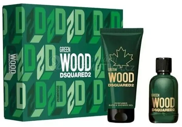 Dsquared2 Green Wood Set - EDT 100 ml + sprchový gel 150 ml Dárková sada Must-Have