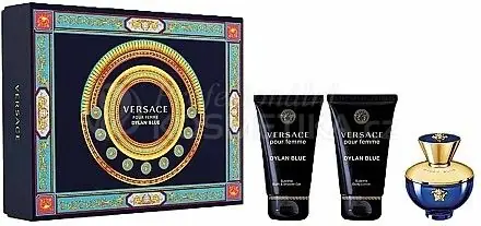 Must-Have Versace Dylan Blue Pour Femme Set - Sprchový gel 50 ml + tělové mléko 50 ml + EDP 50 ml Dárková sada