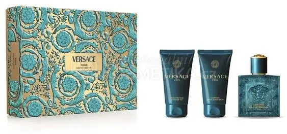 Poslední Šance Versace Eros Set - EDP 50 ml + sprchový gel 50 ml + balzám po holení 50 ml Dárková sada