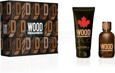 Dsquared2 Wood Pour Homme Set - EDT 100 ml + sprchový gel 150 ml Dárková sada Poslední Šance