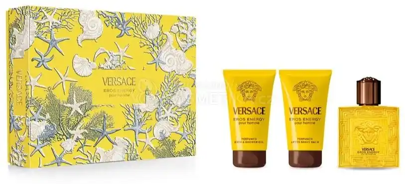 Koupit Online Versace Eros Energy Set - EDP 50 ml + sprchový gel 50 ml + balzám po holení 50 ml Dárková sada